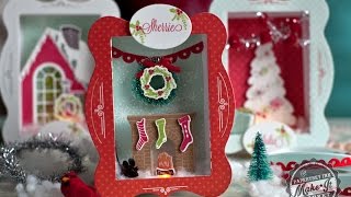 Papertrey Ink Make It Market All Through the House Kit Lighted Shadow Box Ornaments [upl. by Ettessil516]