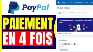 Comment Faire Un Paiement En 4 Fois Sur Paypal  Payer En 4 Fois Avec Paypal  En 2025 [upl. by Eirruc]