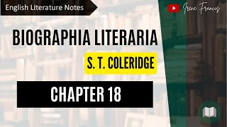 Biographia Literaria Chapter 18  by S T Coleridge  IRENE FRANCIS [upl. by Cram872]