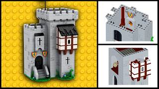 Lego Castle MOC Building Instructions  The Lion Knights outpost [upl. by Desberg859]