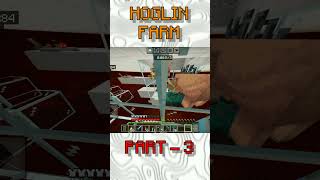 Hoglin Farm New Problem  Minecraft pe hindi minecraft mcpe gaming minecraft [upl. by Ahseena714]