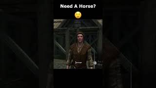 Need A Horse 😮 skyrim skyrimanniversary elderscrolls gamingshorts [upl. by Chong]