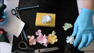 How to make your own stamens and flowers with Foamiran  Part two [upl. by Roque]