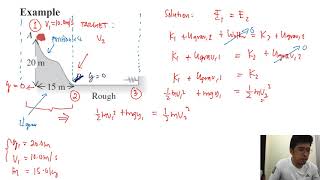 Lesson 73 Conservative and Nonconservative Forces Sample Problem [upl. by Schofield]