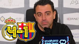 RUEDA PRENSA XAVI REAL MADRID 41 FC BARCELONA [upl. by Neesay992]