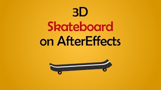 How to create 3D skateboard on AfterEffects in 5 MINUTES  AE tutorial  3D animation  2D animation [upl. by Ira]