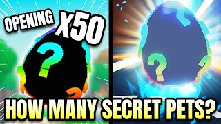 Opening x50 Prismatic Eggs in Pet Catchers Roblox [upl. by Llebasi282]