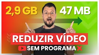 INCRÍVEL ✅ COMO DIMINUIR o TAMANHO de um video SEM PERDER QUALIDADE [upl. by Akedijn654]