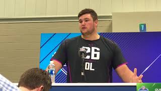 Quenton Nelson at the Combine [upl. by Padget]