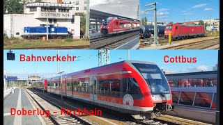 Abendlicher Bahnverkehr in Cottbus und Doberlug  Kirchhain [upl. by Aurore921]