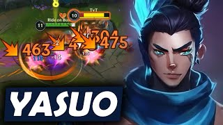 WILD RIFT YASUO MID LANE GAMEPLAY IN SEASON 14 BUILD amp RUNES [upl. by Odette]