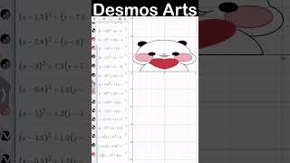 Desmos arts desmos maths shorts [upl. by Norvin820]