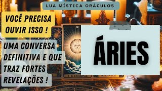 ÁRIES ♈️ tarot 🔥UMA CONVERSA DEFINITIVA E QUE TRAZ MUITAS REVELAÇÕES 🔥 [upl. by Xxam]