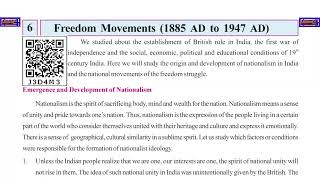 Ch 61 Freedom Movements 1885 AD to 1947 AD SST Grade 8 GSEB Easy explanation in Hindi [upl. by Einahets]