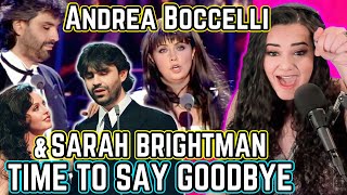 Andrea Boccelli And Sarah Brightman Time To Say Goodbye  Opera Singer Reacts LIVE [upl. by Yezdnil396]