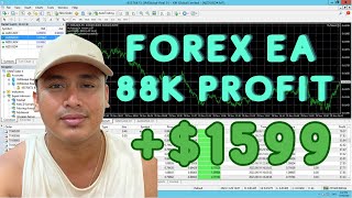 Testing Forex EA Kumita ng 88K in one Month [upl. by Cumings]