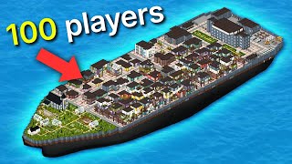 100 Players Simulate Ship Civilization in Project Zomboid [upl. by Orimlede]