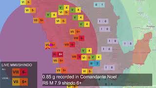 1970 Ancash Peru Earthquake with Earthquake Early Warning [upl. by Olympias556]