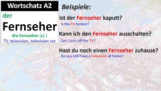 Wortschatz A2 Fernseher [upl. by Perseus]