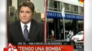 Asaltante toma rehenes en Argentina y negocia en vivo con periodista de television [upl. by Cowey]