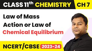 Law of Mass Action or Law of Chemical Equilibrium  Class 11 Chemistry Ch 7  CBSEJEENEET [upl. by Liatris]