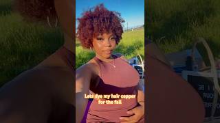 Dye Natural Hair Copper using Loreal Hi Color curlyhair naturalhair copperhaircolor hairdye [upl. by Ress]