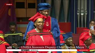 Unisa confers honorary Doctorate on Deputy Chief Justice Mandisa Maya [upl. by Noiek]