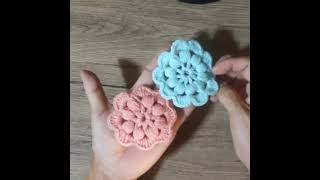 easy flowers crochet crochet flower highlights everyone viral shortvideo shorts [upl. by Jaco]