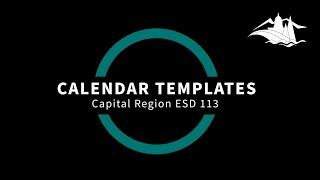 Calendar Template Training [upl. by Pillyhp]