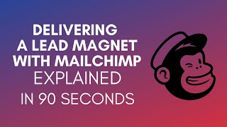 How To Deliver A Lead Magnet With Mailchimp 2024 [upl. by Towny]