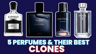 5 Famous Perfumes and Their BEST CLONES [upl. by Angelia]