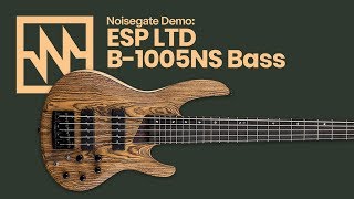 2019 ESP LTD B1005NS Bocote 5 String Bass  A First Look [upl. by Hilde]