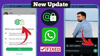 Come menzionare segretamente qualcuno sullo stato di WhatsApp su Android e iPhone [upl. by Agace605]