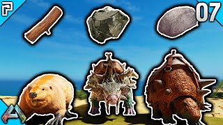 ARKs BEST resource gathering tames  Lets Play ARK Survival Ascended Ep7 [upl. by Huberman]