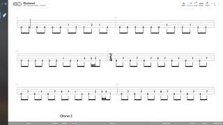 Metallica  Blackened BASS TAB PLAY ALONG [upl. by Enimzaj]