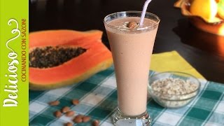 Licuado de Papaya y Avena  Laxante NaturalPapaya Smoothie [upl. by Partridge]