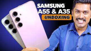 Samsung Galaxy A55 and A35 Unboxing Malayalam Samsung A55 Unboxing Malayalam collab [upl. by Anyt]