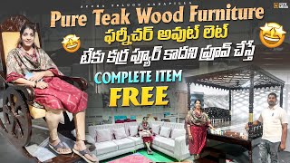 Pure teakWood furniture Outlet in RajahmundryIndian amp Imported home Furniture with affordable cost [upl. by Ingham]