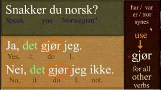 Basic Norwegian Sentence Structure part 1 Detsetning [upl. by Marcile]