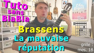 Tutoriel  La mauvaise réputation de Georges Brassens [upl. by Littman]