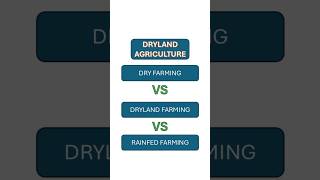 Difference between Dry dryland and rained farming agriadda247 deepayan28 shorts [upl. by Hunley969]