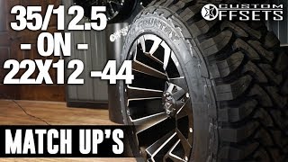 Custom Offsets Match Up 35125 R22 on a 22x12 44 [upl. by Glanville117]