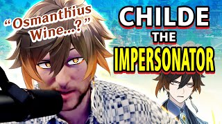 Childes VA Griffin Burns Does Genshin Impact Character Impressions [upl. by Suisyola]