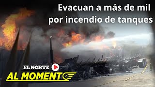 Evacuan a mil por incendio en Salinas Victoria [upl. by Amolap261]