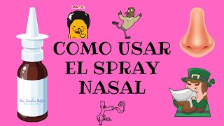 COMO USAR EL SPRAY NASAL [upl. by Regen]