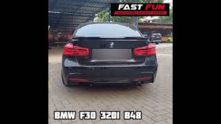 BMW F30 320i B48 Racing Only  Fullsystem Exhaust  Fastfun Exhaust BSD [upl. by Sirron192]