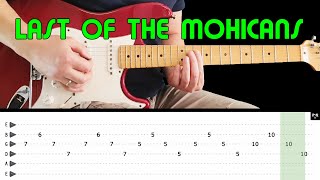 LAST OF THE MOHICANS  Guitar lesson with tabs  The VHBL cover [upl. by Dugas]