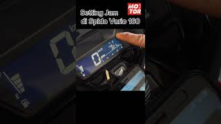 Cara Setting Jam di Speedometer Honda Vario 160 shorts vario speedometer [upl. by Spear]