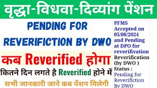 UP Pension Pending for Reverifiction by DWO कब Recertified होगा  Pending for Reverifiction Problem [upl. by Ahseyn]