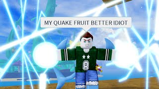 Awakened Quake Fruit VS Toxic Kids Unawakened Quake Fruit Blox Fruits [upl. by Bethezel205]